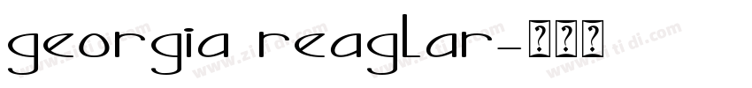 georgia reaglar字体转换